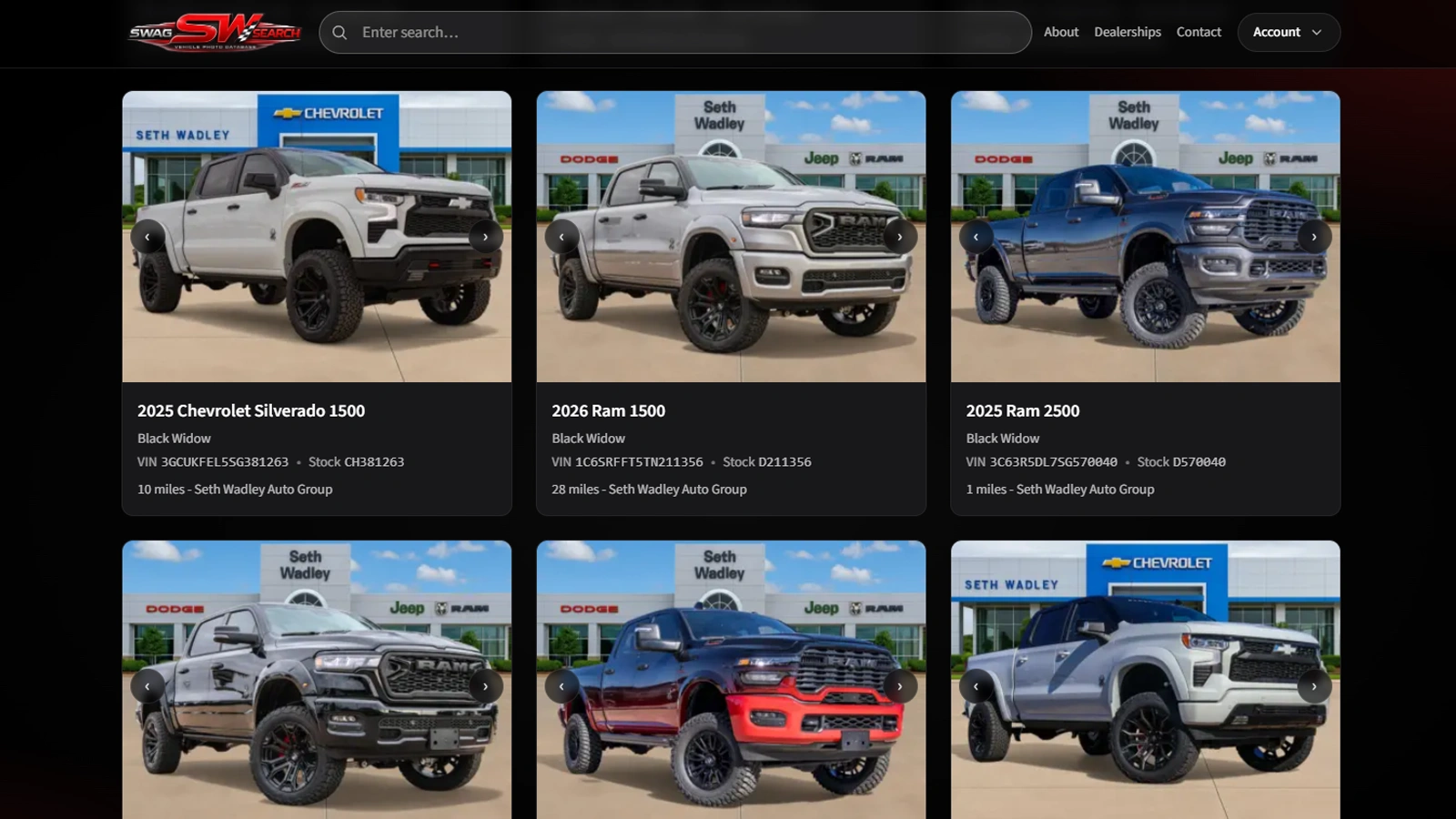 Inventory photo grid preview